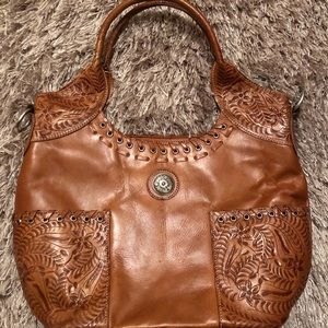 American West genuine leather purse